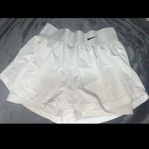 Nike White Athletic Shorts Lightweight Performance